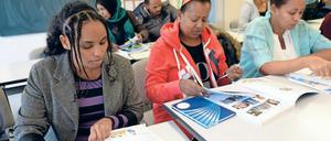 2017 begannen 339.600 Ausländer erstmals einen Integrationskurs.