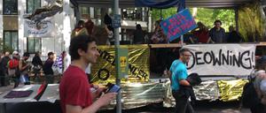 Demo am 1. Mai 2018 in Grunewald.