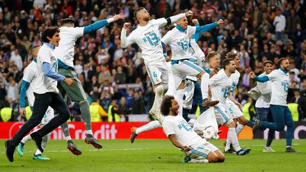 Sprung ins Finale: Real Madrid jubelt nach dem Spiel gegen Bayern München. 