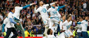 Sprung ins Finale: Real Madrid jubelt nach dem Spiel gegen Bayern München. 