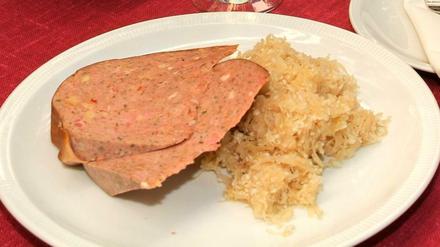 Zum Saumagen gehört natürlich auch Sauerkraut...