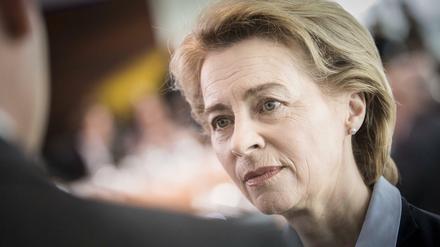 Verteidigungsministerin Ursula von der Leyen bei der Kabinettssitzung am Mittwoch.