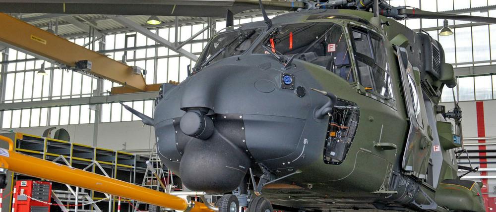 Ein Transporthubschrauber vom Typ NH90 der Bundeswehr.