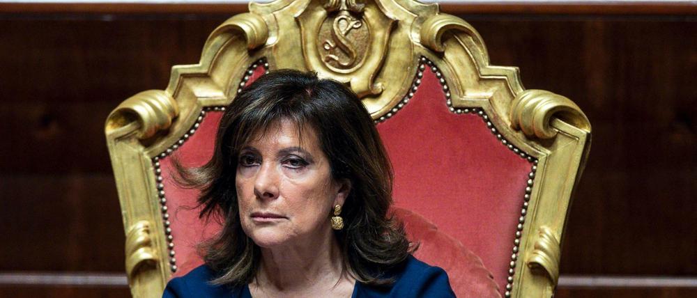 Maria Elisabetta Alberti Casellati, Präsidentin im Senat von Italien, könnte Teil der sogenannten "Baderegierung" werden.