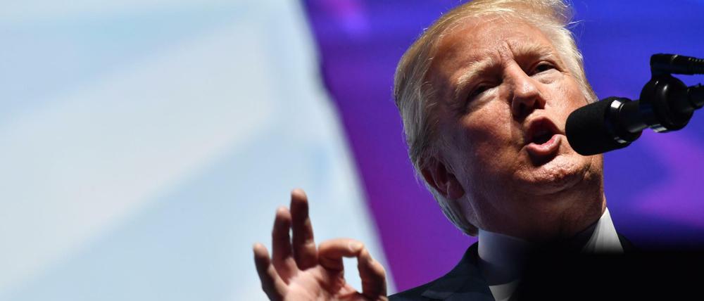US-Präsident Donald Trump bei der NRA-Jahresversammlung