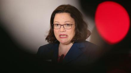 Die SPD-Vorsitzende Andrea Nahles.