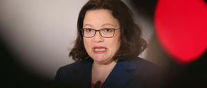 Die SPD-Vorsitzende Andrea Nahles.