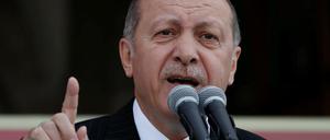 Der türkische Präsident Erdogan bei einem Auftritt in Istanbul.
