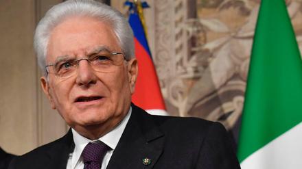 Mit der Geduld am Ende: Italiens Präsident Sergio Mattarella.