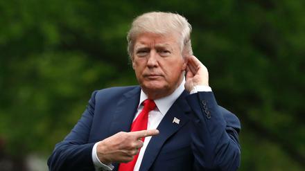 US-Präsident Donald Trump im Mai im Garten des Weißen Hauses. 