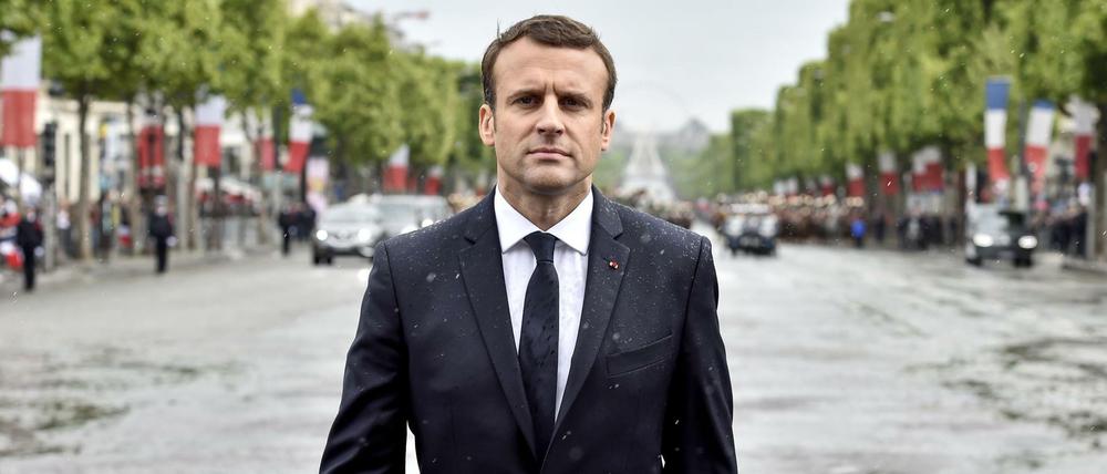 Der Weg zur Macht. Macron am Tag seiner Amtseinführung im Mai 2017 in Paris.