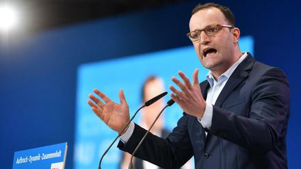 Jens Spahn (CDU) spricht im Februar 2018 auf dem 30. Parteitag der Christlich Demokratischen Union Deutschlands (CDU). 
