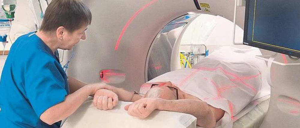 Weniger als eine Sekunde. So lange dauert der Scan im CT-Gerät. 