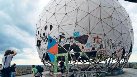 Ruine der früheren Abhörstation auf dem Teufelsberg.