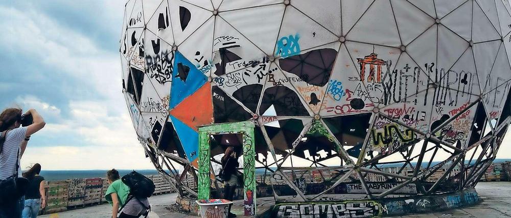 Ruine der früheren Abhörstation auf dem Teufelsberg.