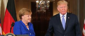 Kanzlerin Angela Merkel und US-Präsident Donald Trump