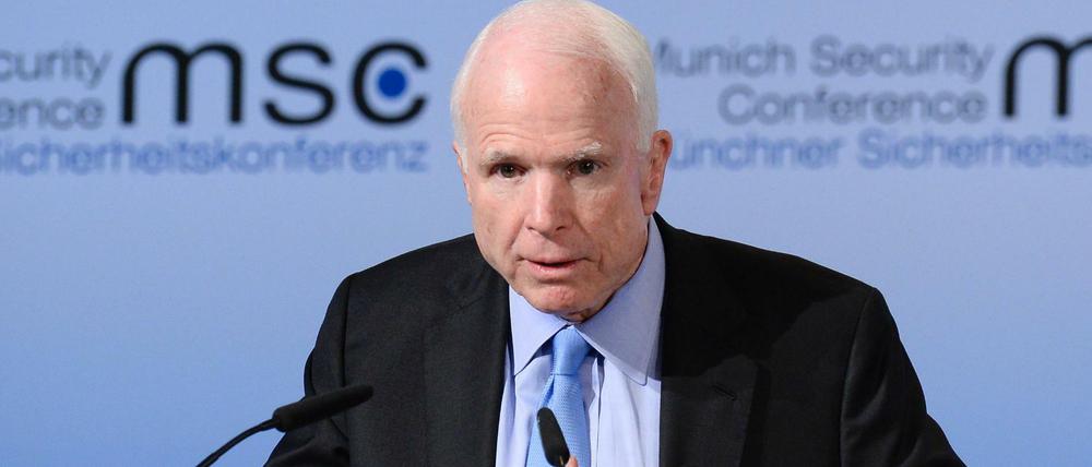 Hat immer was zu sagen. John McCain, hier bei der Münchner Sicherheitskonferenz im vergangenen Jahr.