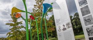 Das Denkmal für die homosexuelle Emanzipationsbewegung am Magnus-Hirschfeld-Ufer in Berlin. 