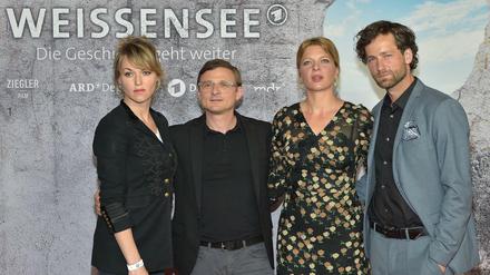 Serie "Weissensee": Lisa Wagner, Florian Lukas, Joerdis Triebel, und Florian Stetter