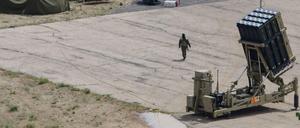Israelische Raketenabschussanlagen auf dem Golan.