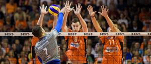 Gut gedrückt ist halb gewonnen: Friedrichshafens Athanasios Protopsaltis beim Power Tip.