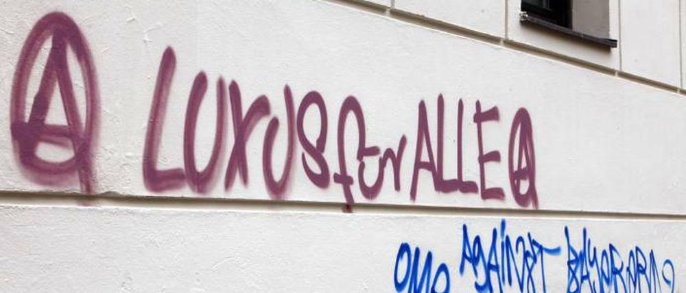 Zwar kein Graffito an der "Reiche 63a", aber seelenverwandt.