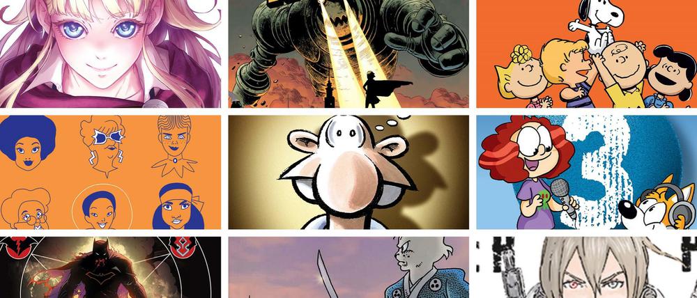 Für umme: Ausschnitte einiger Covermotive des diesjährigen Gratis-Comic-Tages.