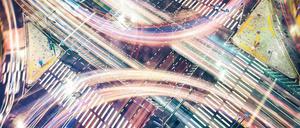 Schöne schnelle Welt? Selbstfahrende Carsharing-Systeme könnten den Verkehr in Städten deutlich reduzieren.