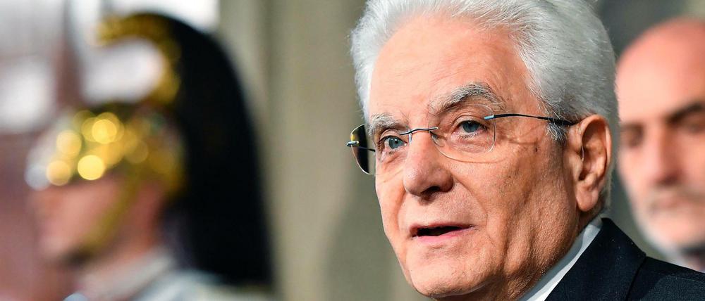 Italiens Präsident Sergio Mattarella.