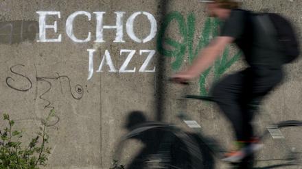 Schriftzug des "Echo Jazz" in Hamburg.