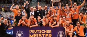 Geschafft! Die BR Volleys sind zum dritten Mal in Folge Deutscher Meister. 
