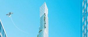 Berliner Spitze. Dieser Hochhaus-Entwurf stammt von Architekt Christoph Langhof.