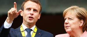 Der Retter und die große Lautlose: Die Franzosen haben Macron, uns bleibt nur Merkel.