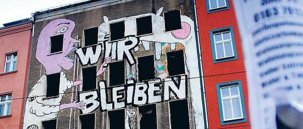 Wilde Jahre. In den 90ern waren viele Häuser besetzt, hier in Mitte.