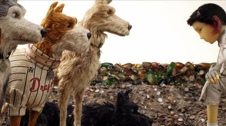 Szene aus dem Film "Isle of Dogs - Ataris Reise" von Regisseur Wes Anderson.