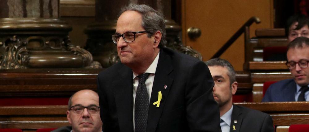 Der Neue. Quim Torra sieht sich nur als Statt- und Platzhalter für Carles Puigdemont.