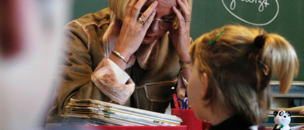 An manchen Schulen ist jede vierte Lehrkraft krank.