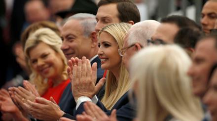 Große Freude: Sara und Benjamin Netanjahu, Jared Kushner und Ivanka Trump (von links) bei der Eröffnung der US-Botschaft in Jerusalem. 