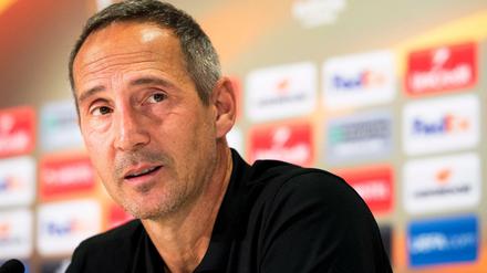 Gerade noch in Bern: Trainer Adi Hütter.
