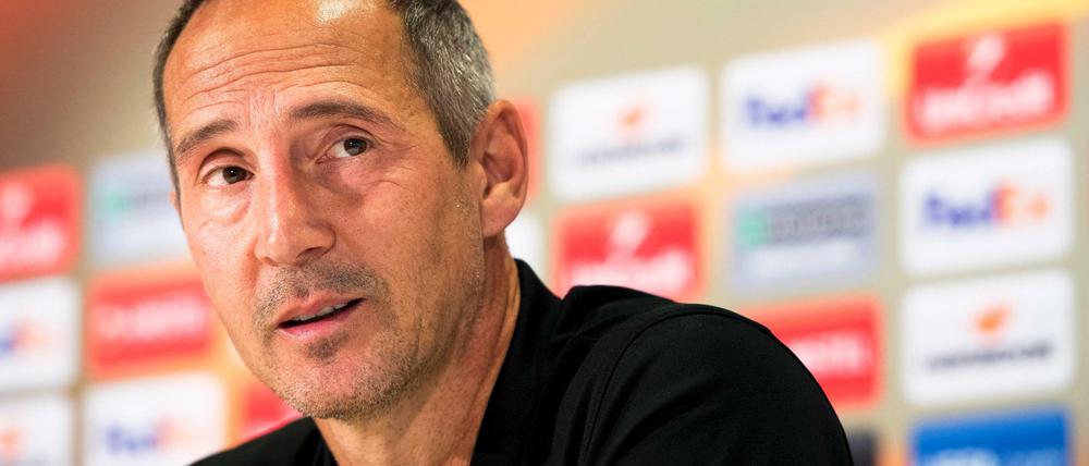 Gerade noch in Bern: Trainer Adi Hütter.