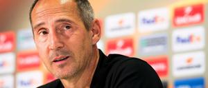 Gerade noch in Bern: Trainer Adi Hütter.