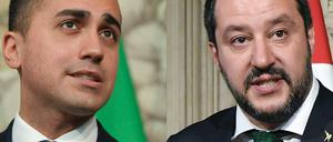 Luigi Di Maio (links, M5S) und Lega-Chef Matteo Salvini