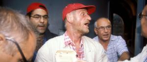 Bewaffnet. Zum Haftantritt erschien Dieter Kunzelmann mit einer Packung Eier.