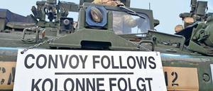 Achtung, Armee. Nicht nur durch Brandenburg rollten die US-Transporte. 