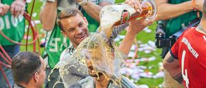 Sven Ulreich (vorne) ersetzte Manuel Neuer meist zuverlässig und bekommt auch im Pokalfinale den Vorzug.