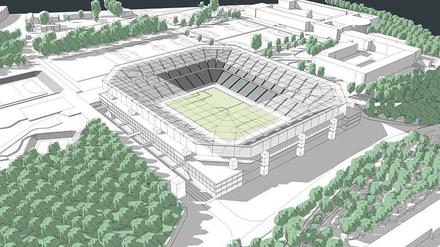 So stellt sich die Hertha ihr neues Stadion vor.