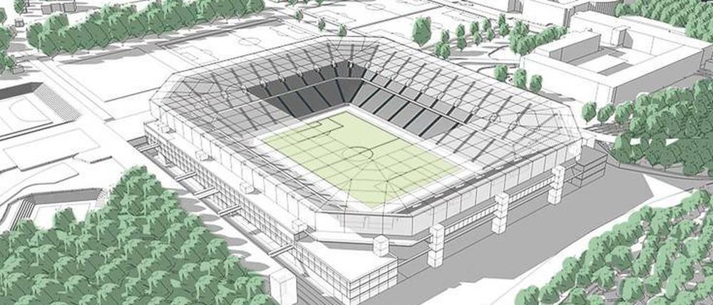 So stellt sich die Hertha ihr neues Stadion vor.