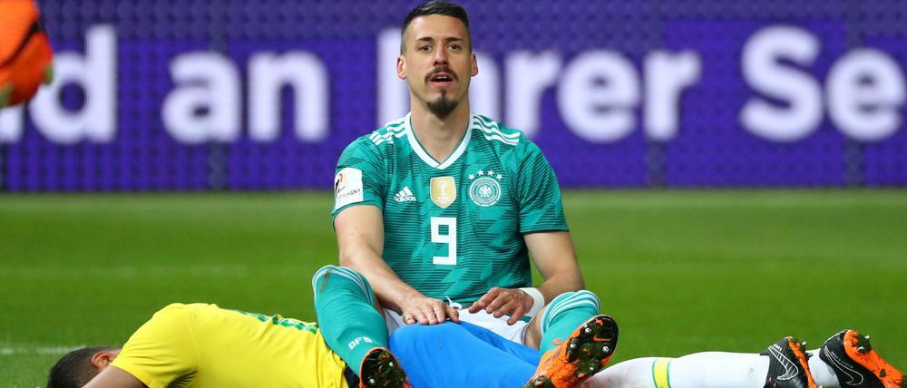 Falsches Trikot. Sandro Wagner will nicht mehr für die Nationalmannschaft spielen.