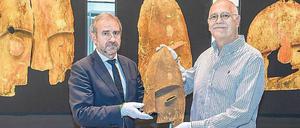 Hermann Parzinger (l.) und John Johnson von der Alaska Chugach Corporation.