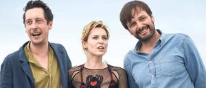 Berlin in Cannes. Regisseur Ulrich Köhler (r.) stellt seinen Film "In My Room" in der Reihe "Un certain regard" vor, mit Hans Löw und Elena Radonicich.